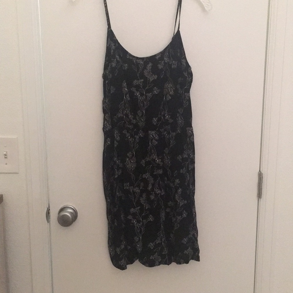 Black floral dress